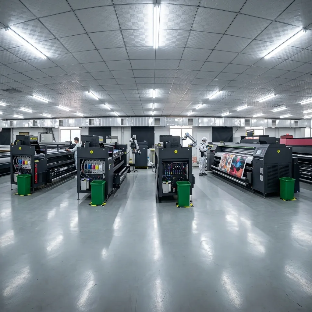 High-precision giclée printing equipment at Qitong Arts