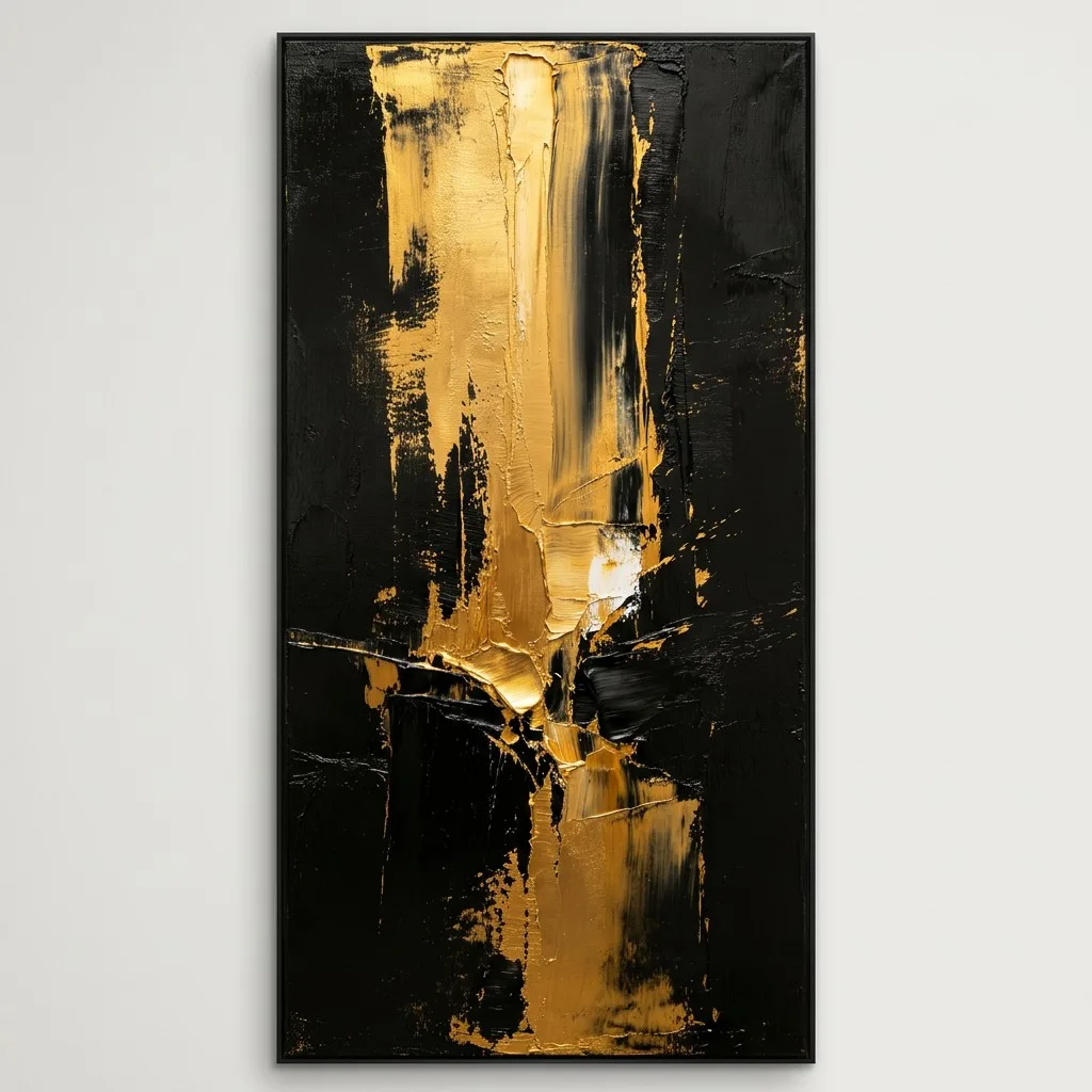 Handcrafted oil painting alongside giclée canvas print for hotel FF&E procurement comparison