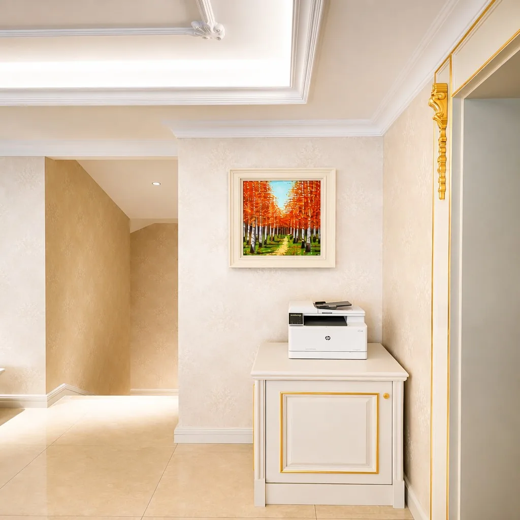 Shanghai villa hallway custom framed oil painting collection